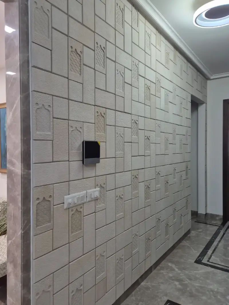 Designer Monument Jharokha Stone Wall Cladding in White